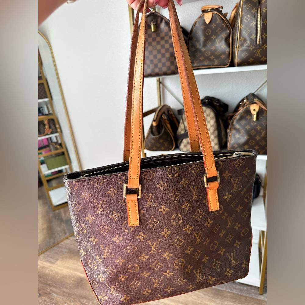 AUTHENTIC VINTAGE Louis Vuitton Classic Brown Monogram Tote